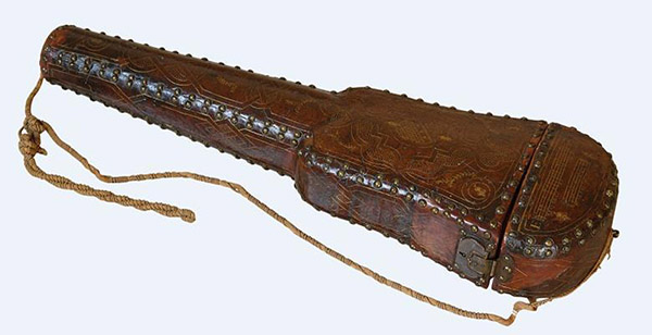 Stradivari作坊的皮套式小提琴盒，約1670-80年